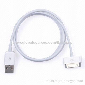 Colorful 30-pin Dock USB Cable Supplies for iPhone 4, 4S with High-Speed Performance